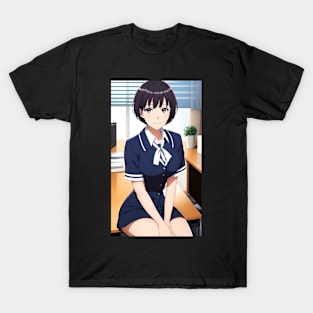 Anime Girl In Office Uniform 04 T-Shirt